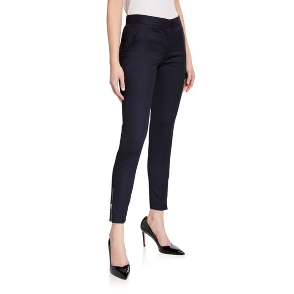 STELLA MCCARTNEY "Vivian" Tailoring Trousers in Wool Twill; Ankle Zipper… - Picture 1 of 6